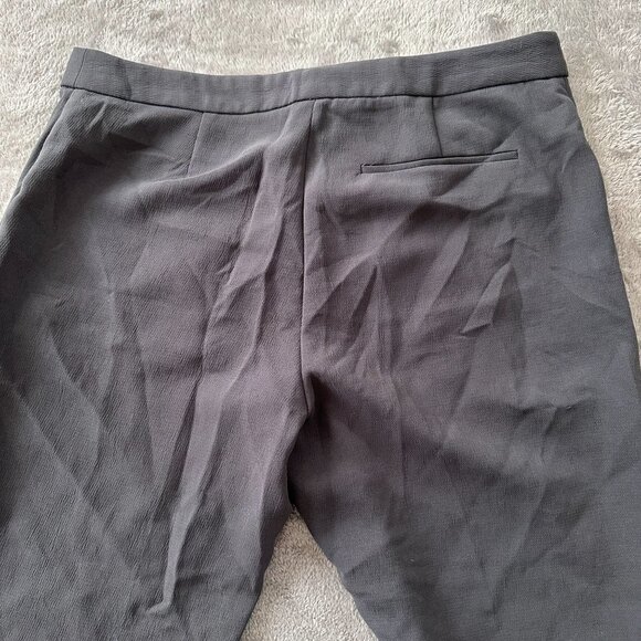 Wilfred Darontal Gray Crepe High Rise Pants Trousers Women's 8 Medium Slacks - Picture 4 of 9